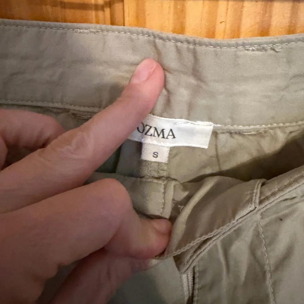 OZMA Poplin Field Pant Size Small Khaki - Picture 3 of 4